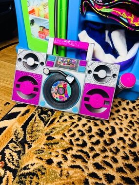 L.O.L. Surprise! Pink and Silver Kids Boombox Toy
